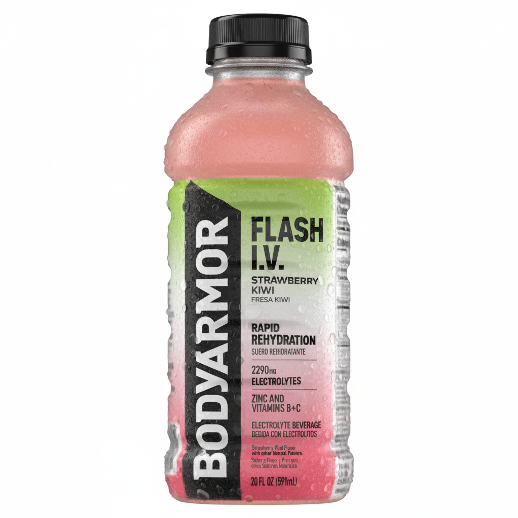 BA Flash IV Straw Kiwi 20oz Body Armor IV Strawberry Kiwi