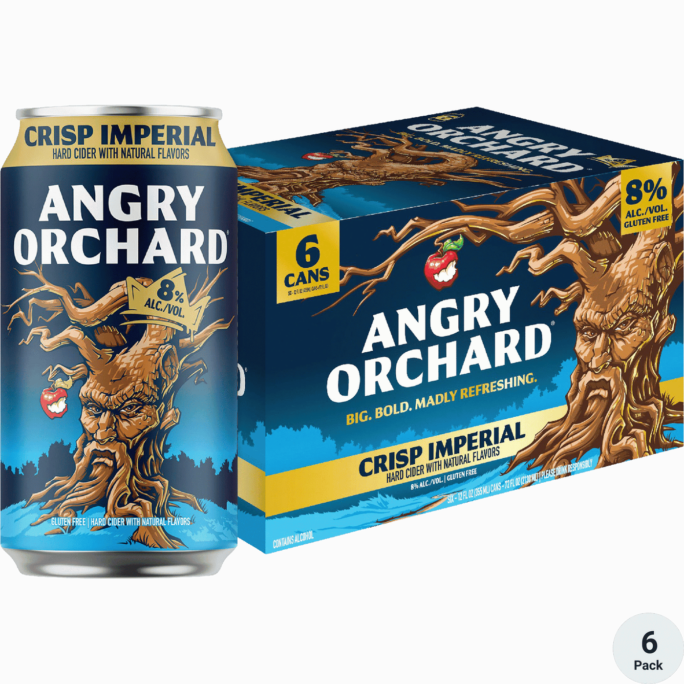 Angry Orchard Crisp Imperial Hard Cider 6 pack 12oz cans