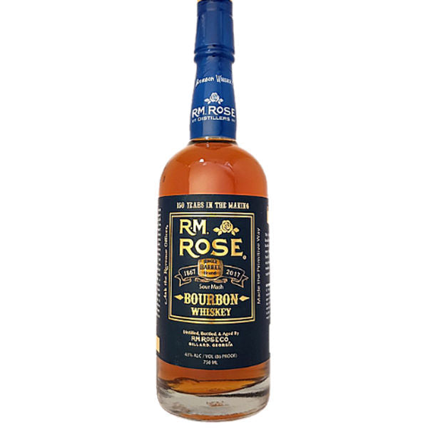 R.M. Rose Straight Bourbon Whiskey bottle
