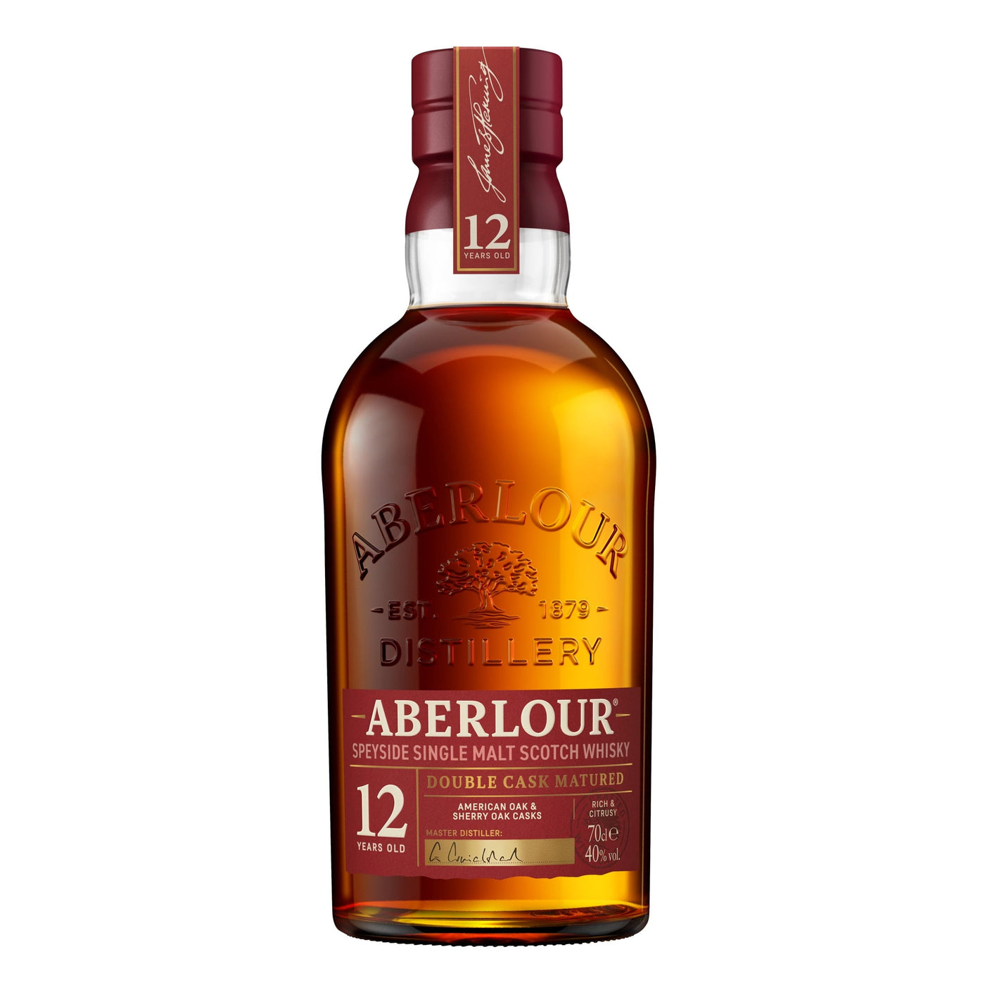 Aberlour 12 Year Whiskey bottle
