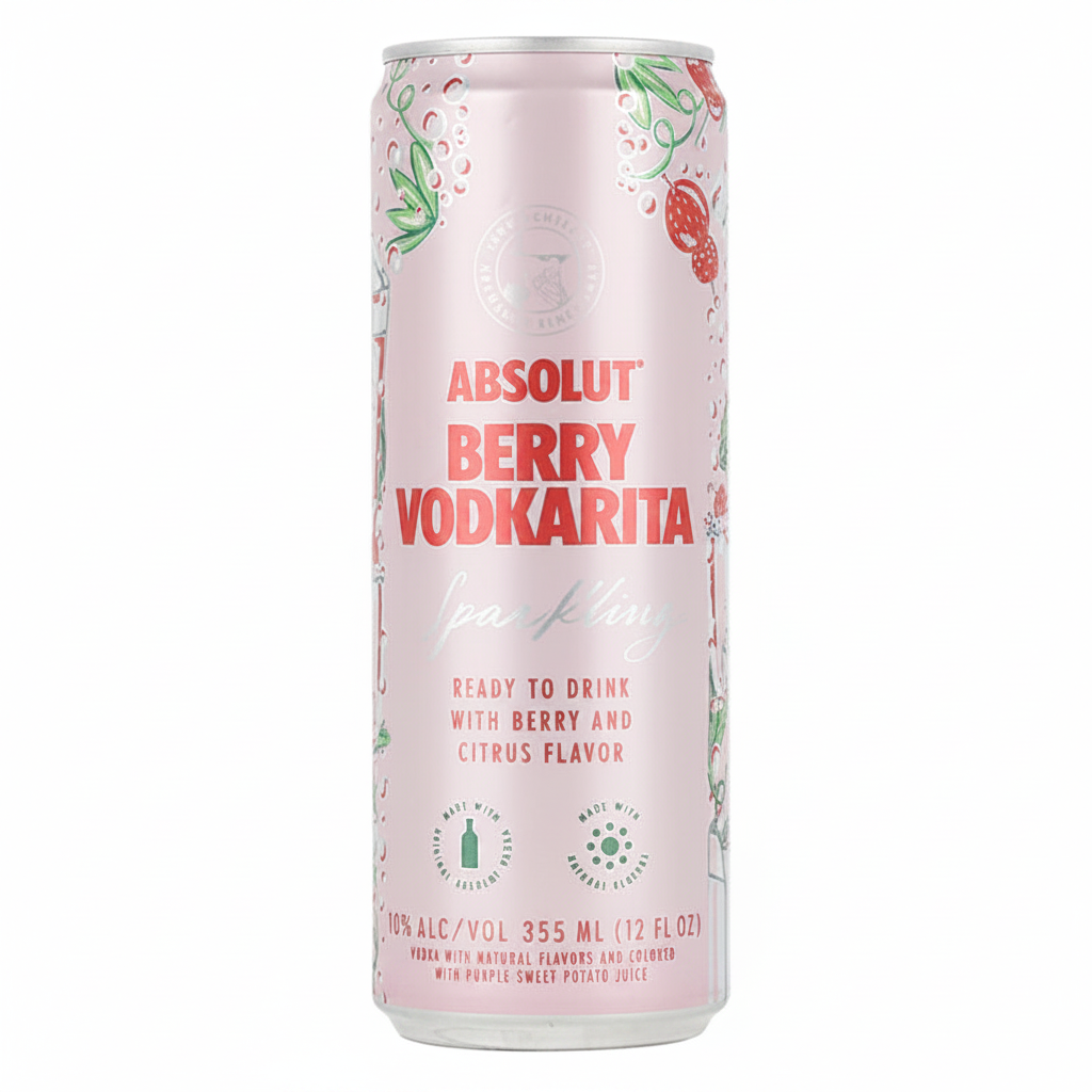 Absolut Berry Can 12oz Cans 4 pk