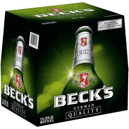 Beck's German Pilsner 12 pack bottles
