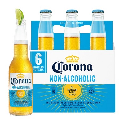 Corona Non-Alcoholic Beer 6 Pack Bottles