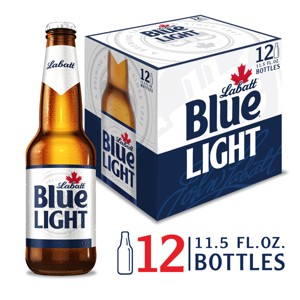 Labatt Blue Light Beer 12 Pack Bottles