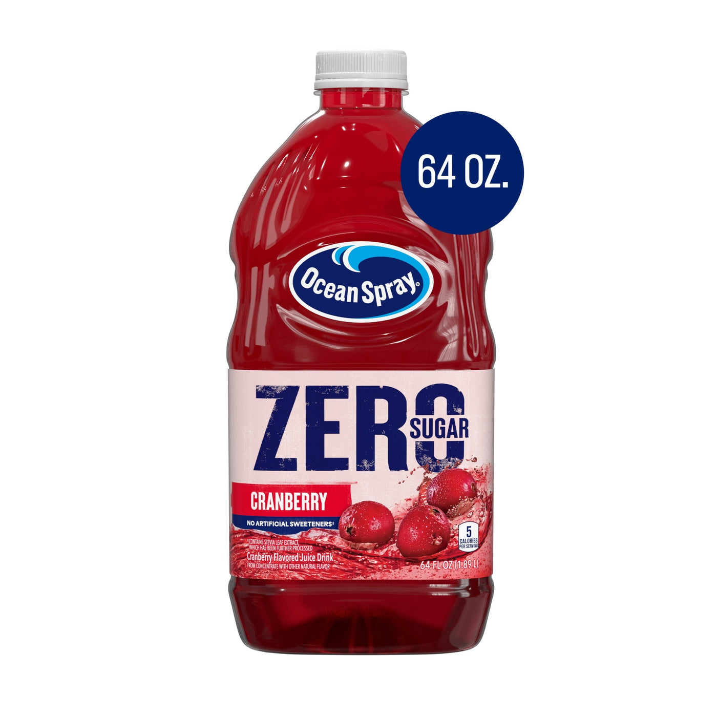 Ocean Spray Zero Sugar Cranberry Juice Drink bottle