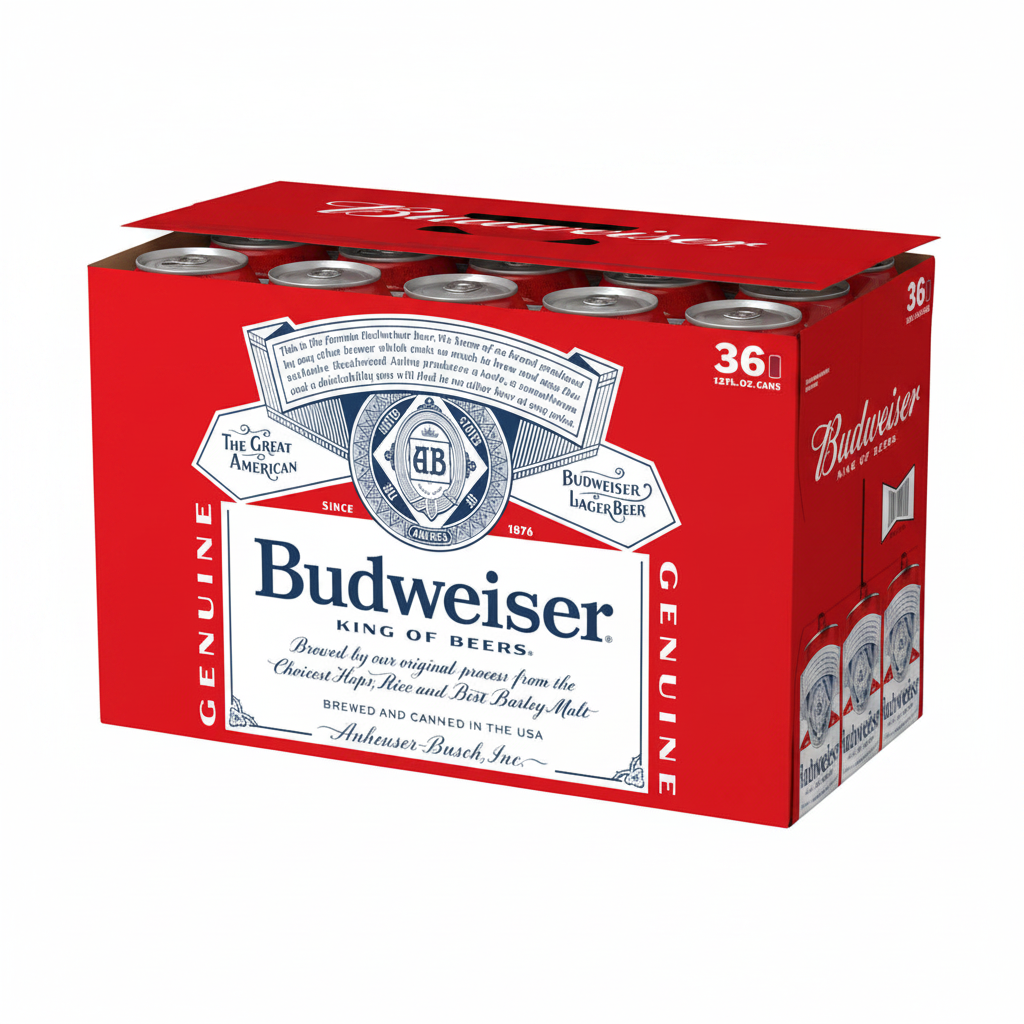Budweiser 36pk 12oz cans Budweiser 36pk 12oz cans