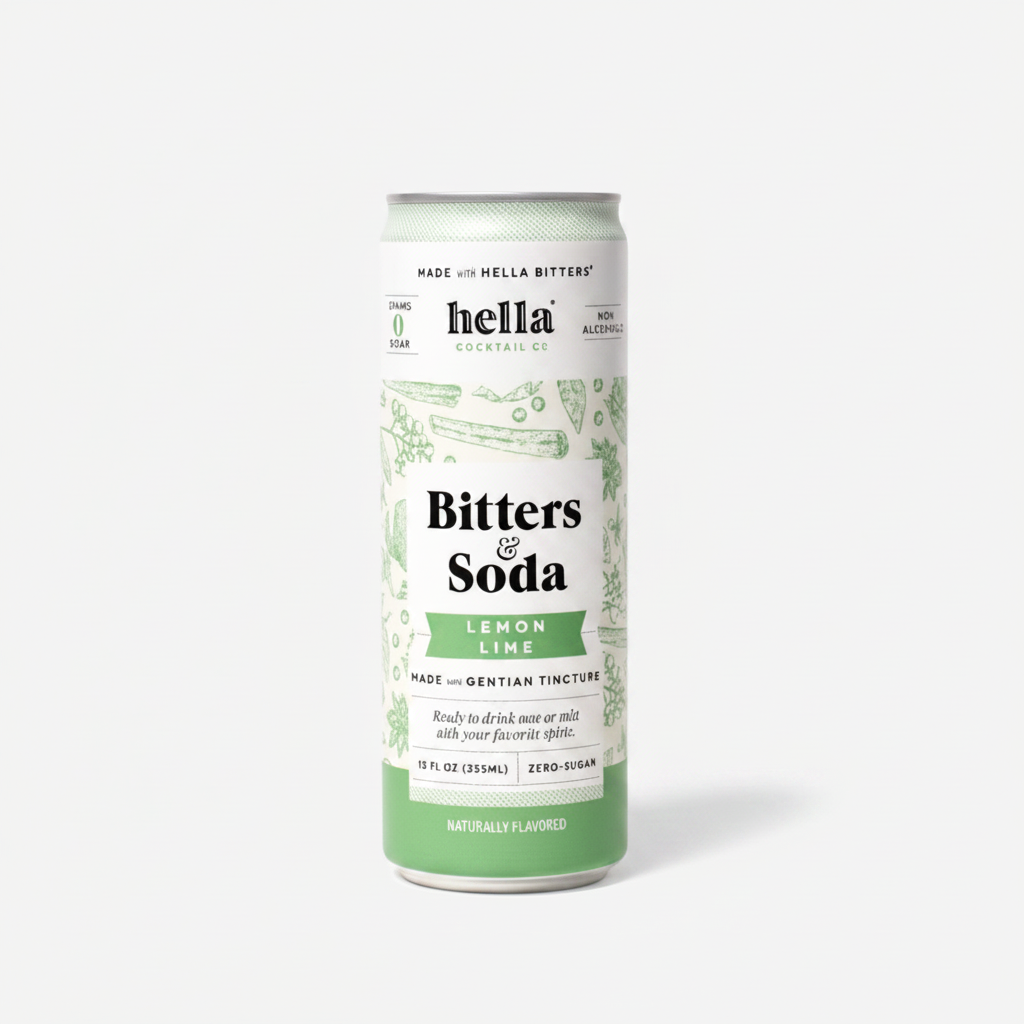 Hella Bitters & Soda Lmn Lime 4pk Cans Lemon Lime