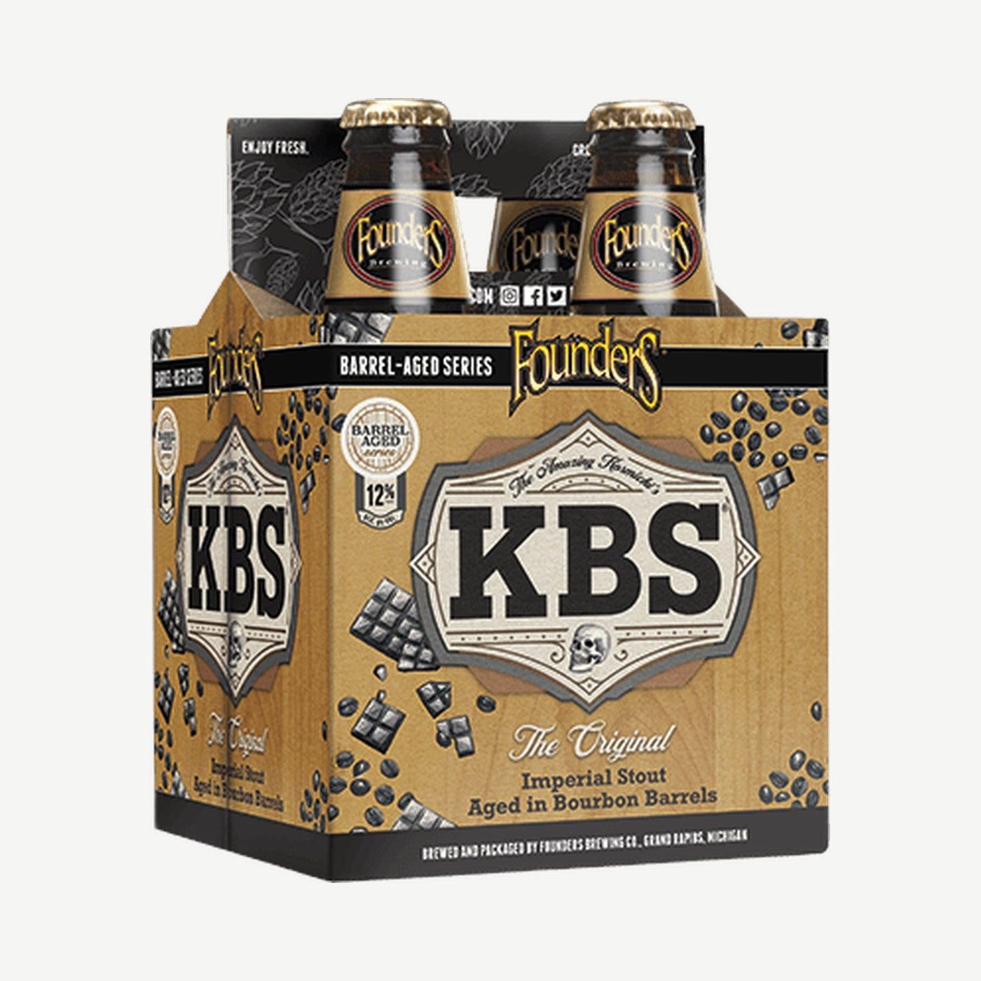 Founders KBS Stout BBA 4pk Bourbon Barrel Aged Stout