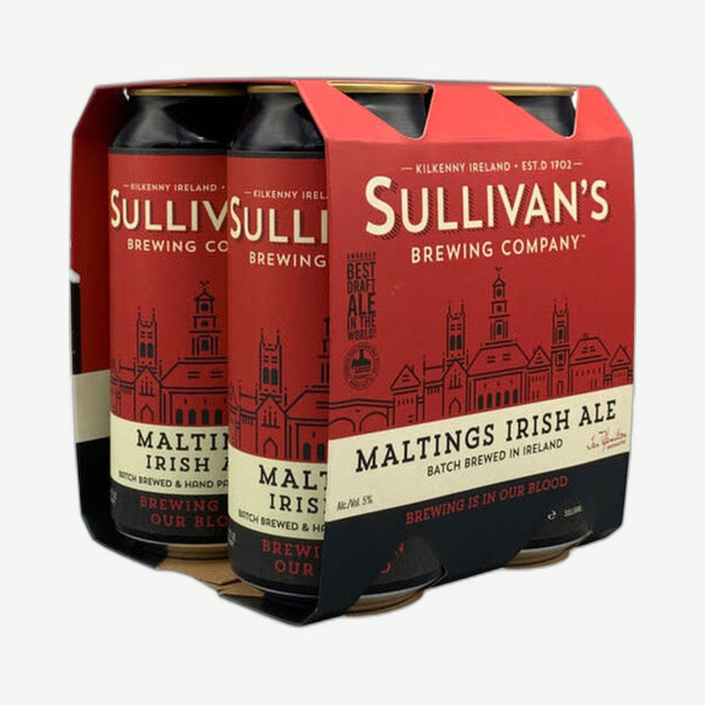 Sullivans Maltings Irish Ale 4pk 16oz Cans