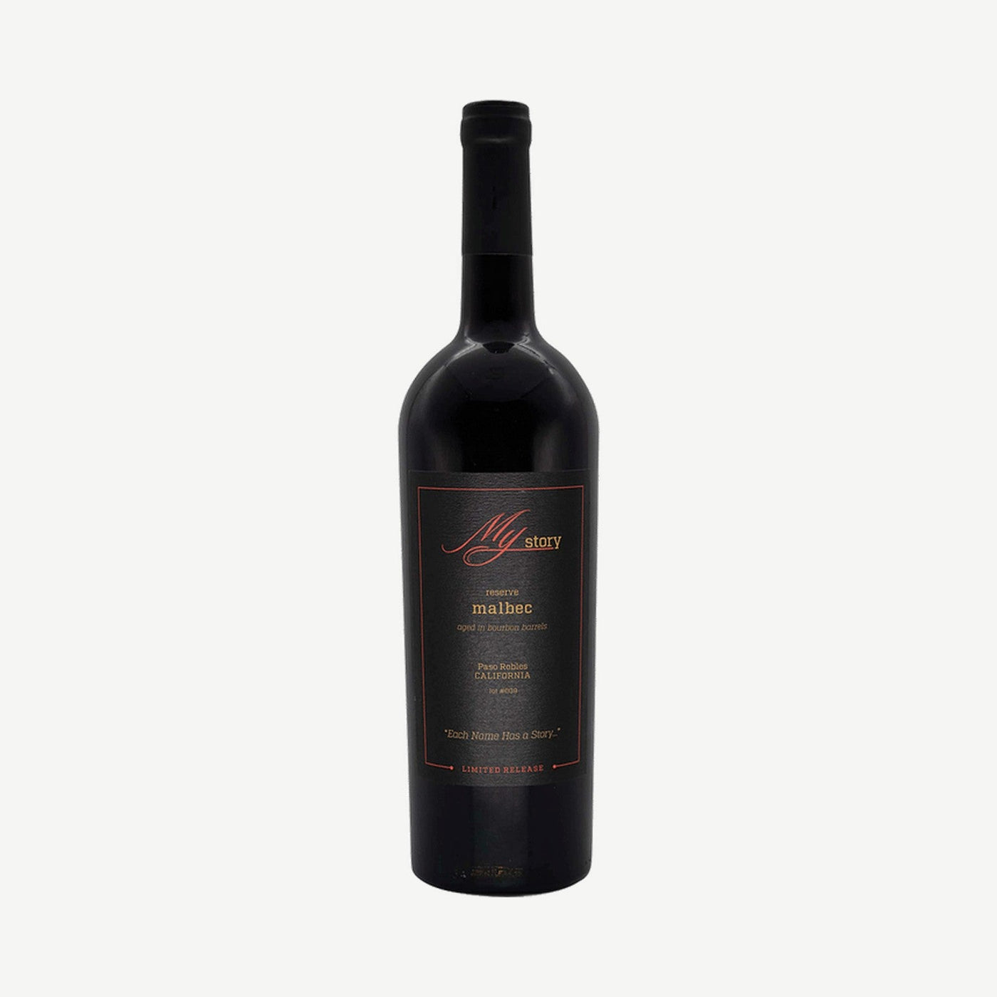 My Story 2019 Malbec 750ml Aged in Bourbon Barrels