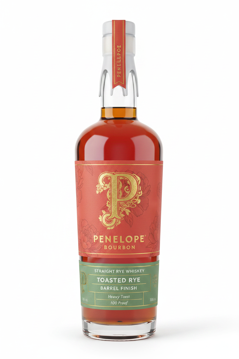 Penelope Rye Toasted Barrel Straight Rye finished in Toasted Barrel