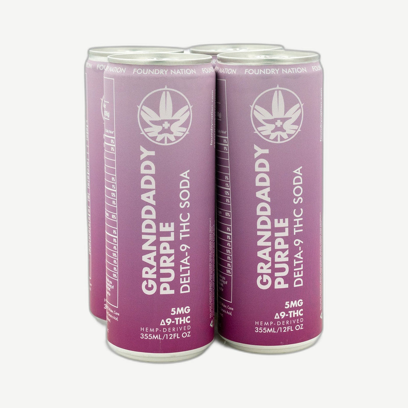 Foundry Thc Grndy Purp Soda D9 Thc infused Soda 5mg Thc