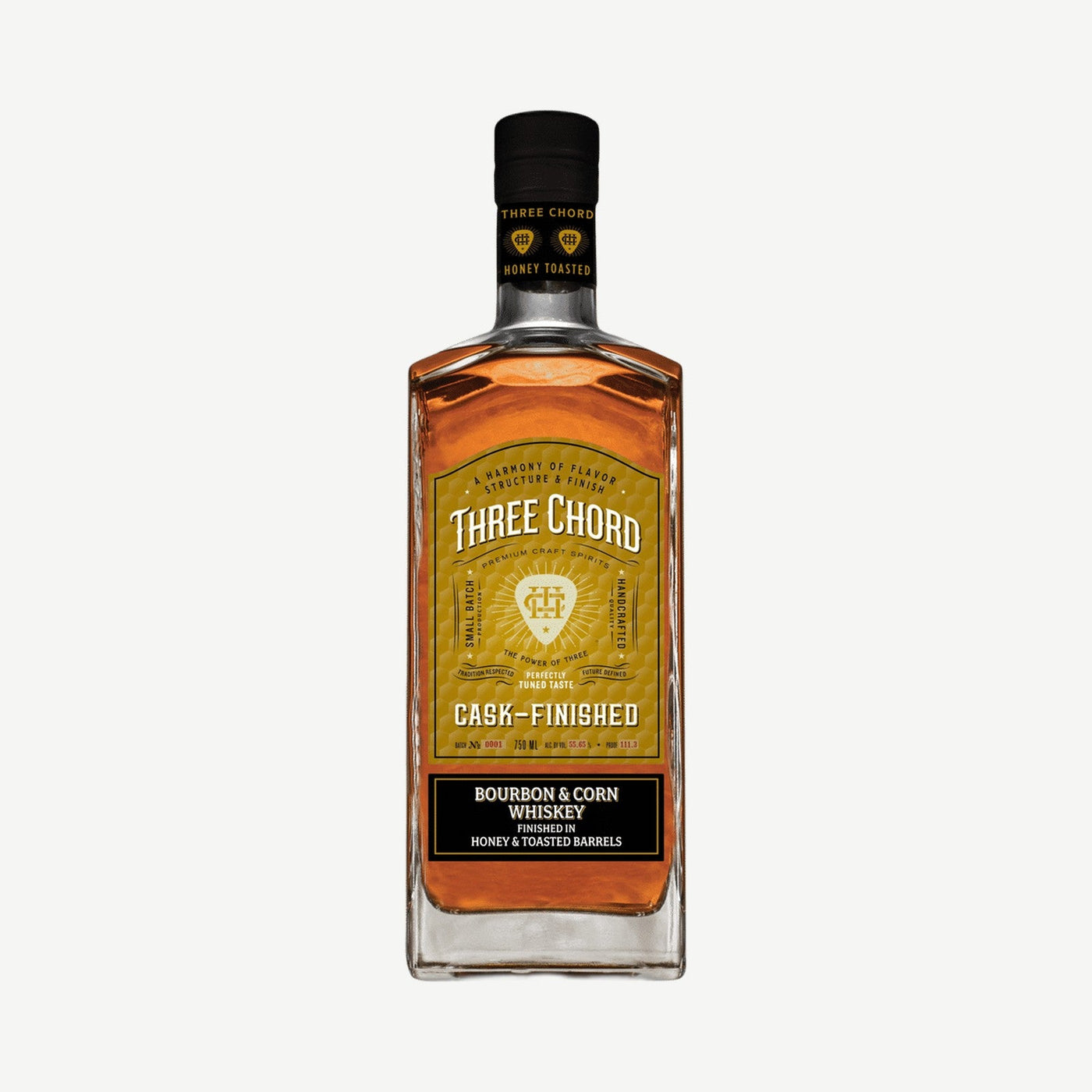 Three Chord Honey Toasted Bbn 750ml Cask Finished Bourbon & Corn Whisk