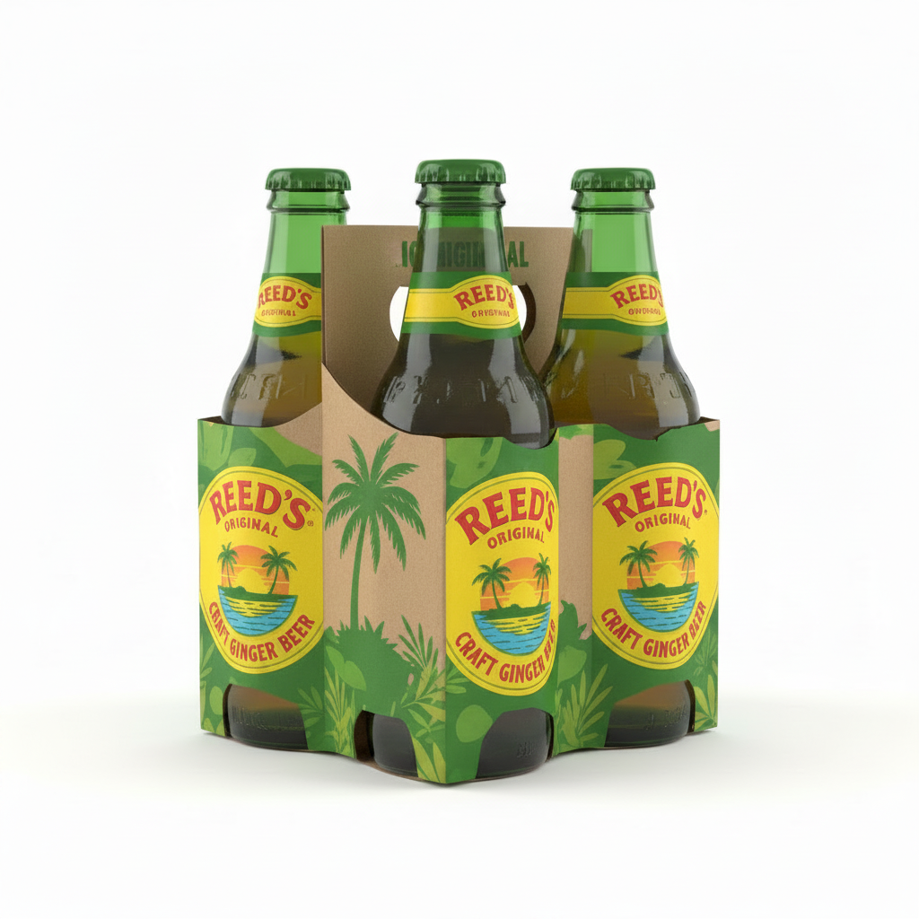 Reeds Original Ginger Beer 4pk Bottles Non Alcoholic