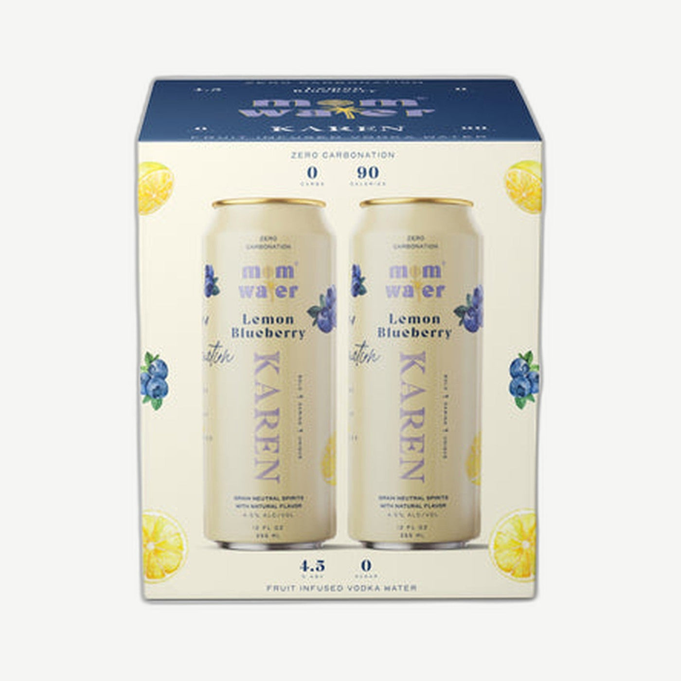 Mom Water Karen Lmn Blueberry 4pk Cans Lemon Blueberry