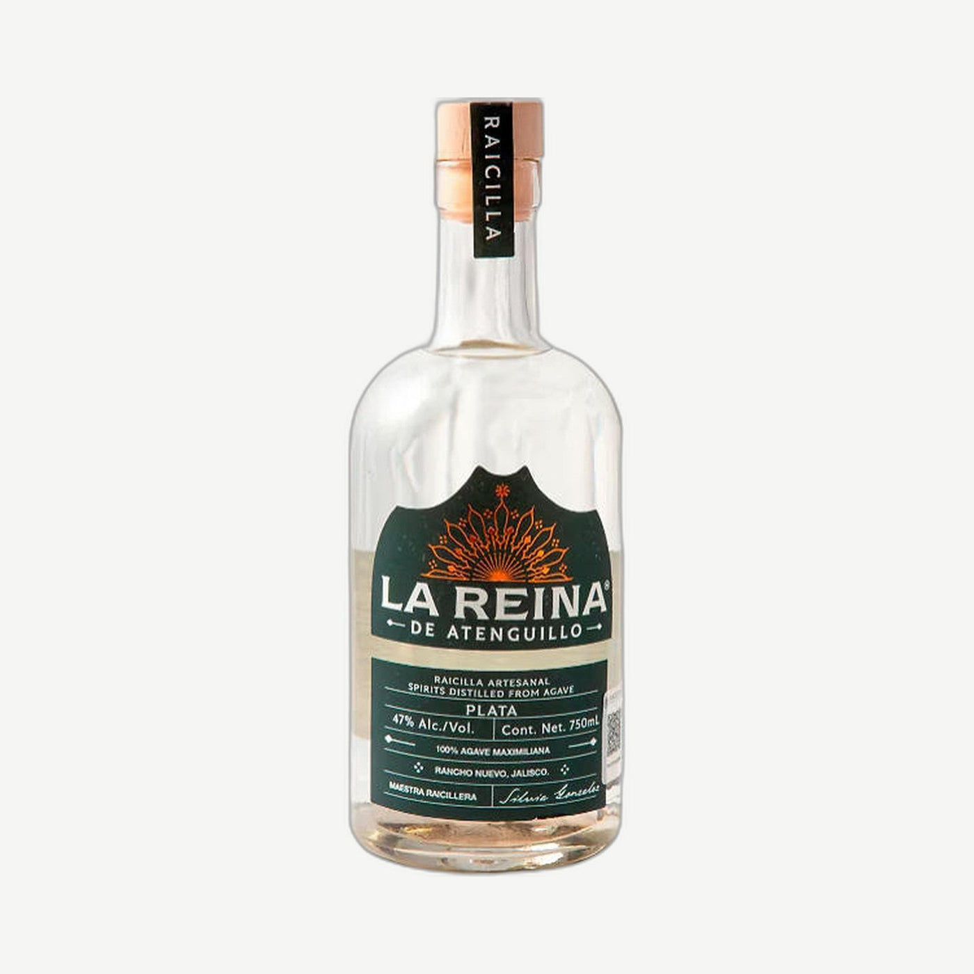 La Reina Raicilla Plata 750ml 94 Proof