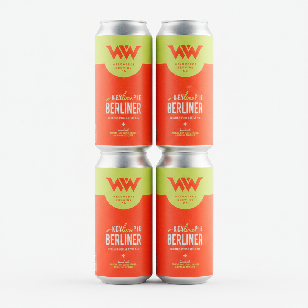 Weldwerks Key Lime Pie Berlinr 4pk 16oz Berliner