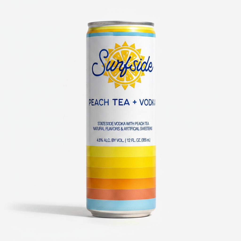 Surfside Peach Tea & Vodka RTD 4pk 12oz