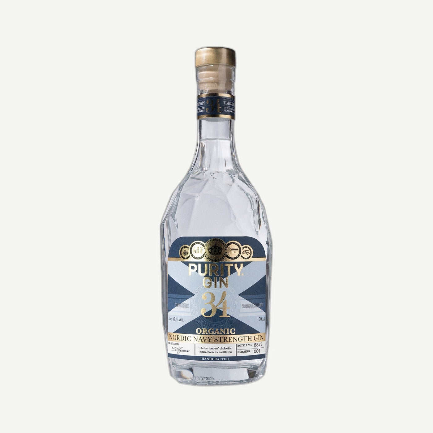 Purity Navy Strength Gin 34X 750ml