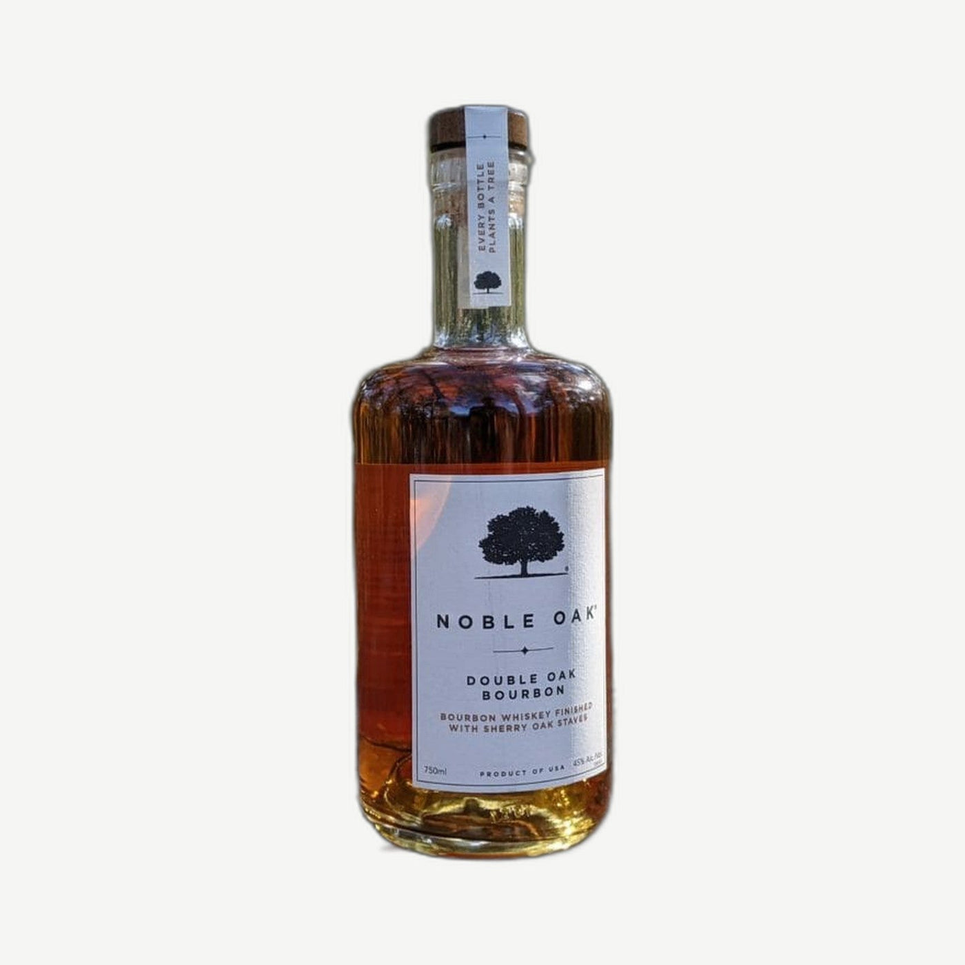 Noble Oak Double Oak Bourbon 750ml Finished with Sherry Oak Staves