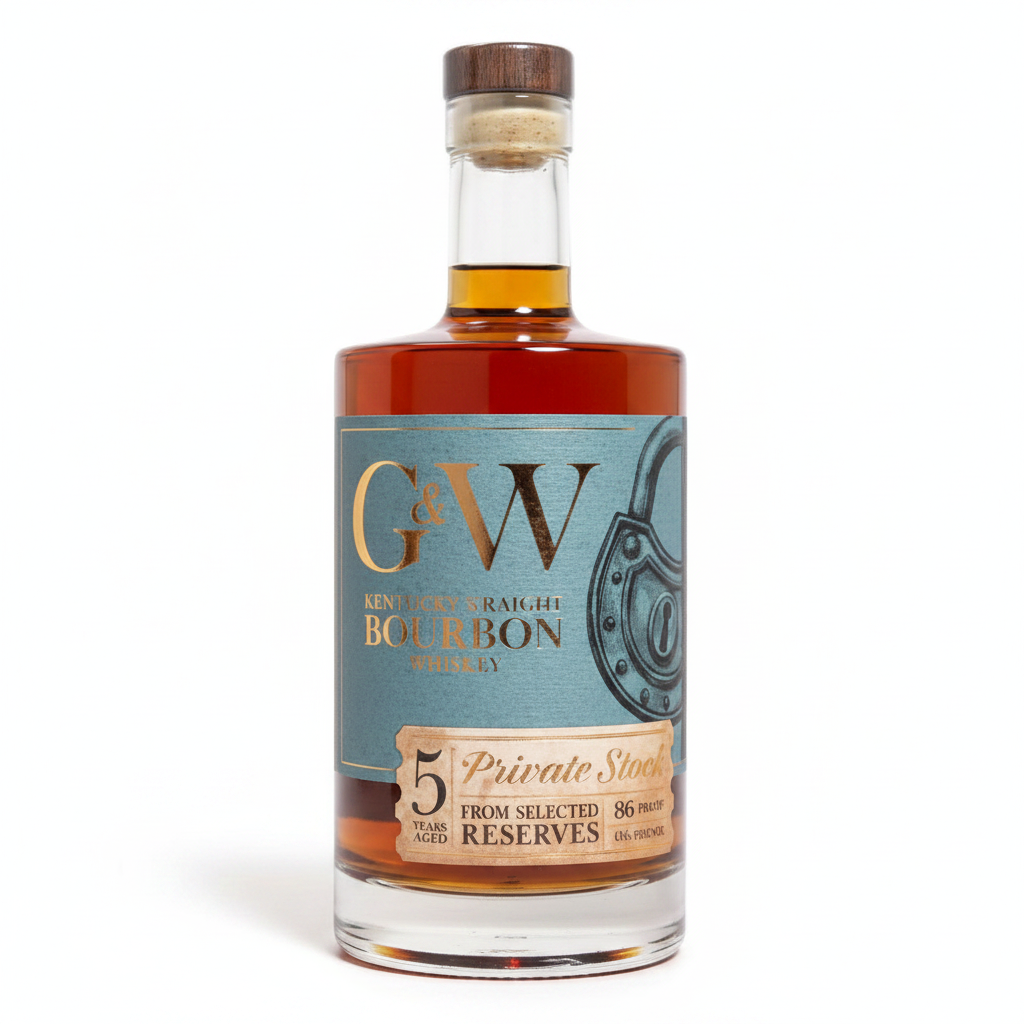 G&W Private Stock Bbn 5yr Sour Mash Straight Bourbon Whiskey