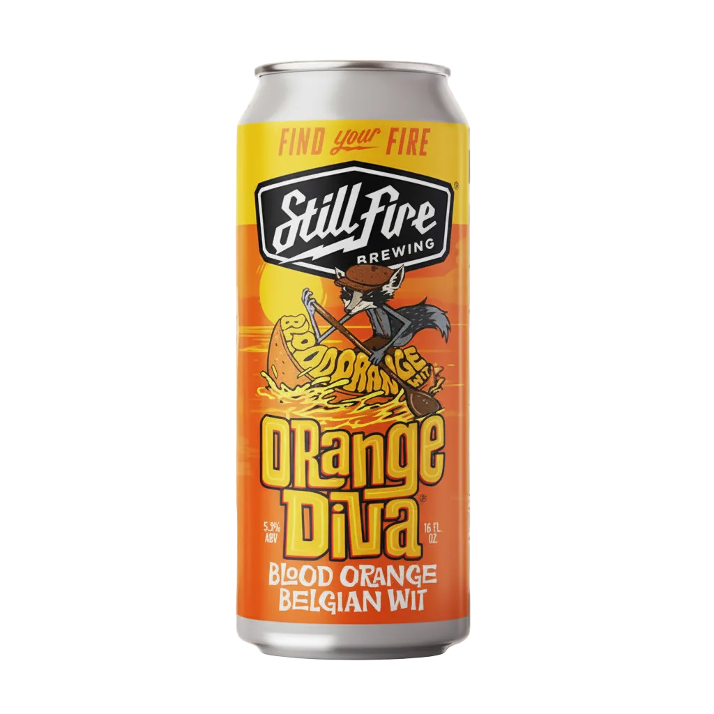 Stillfire Orange Dive Wht Sing Blood Orange Wheat Beer 16oz Singles