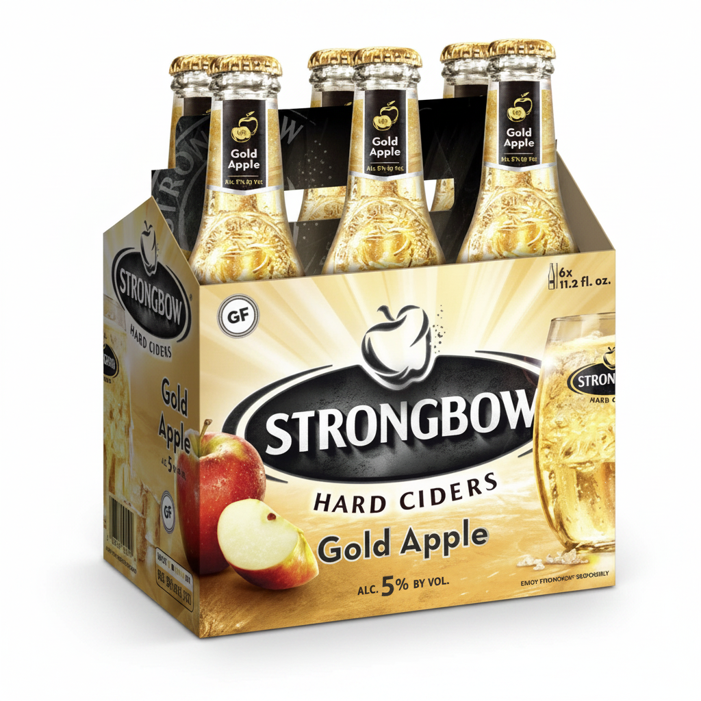 Strongbow Gold Apple 6pk 6pk Bottles Hard Cider