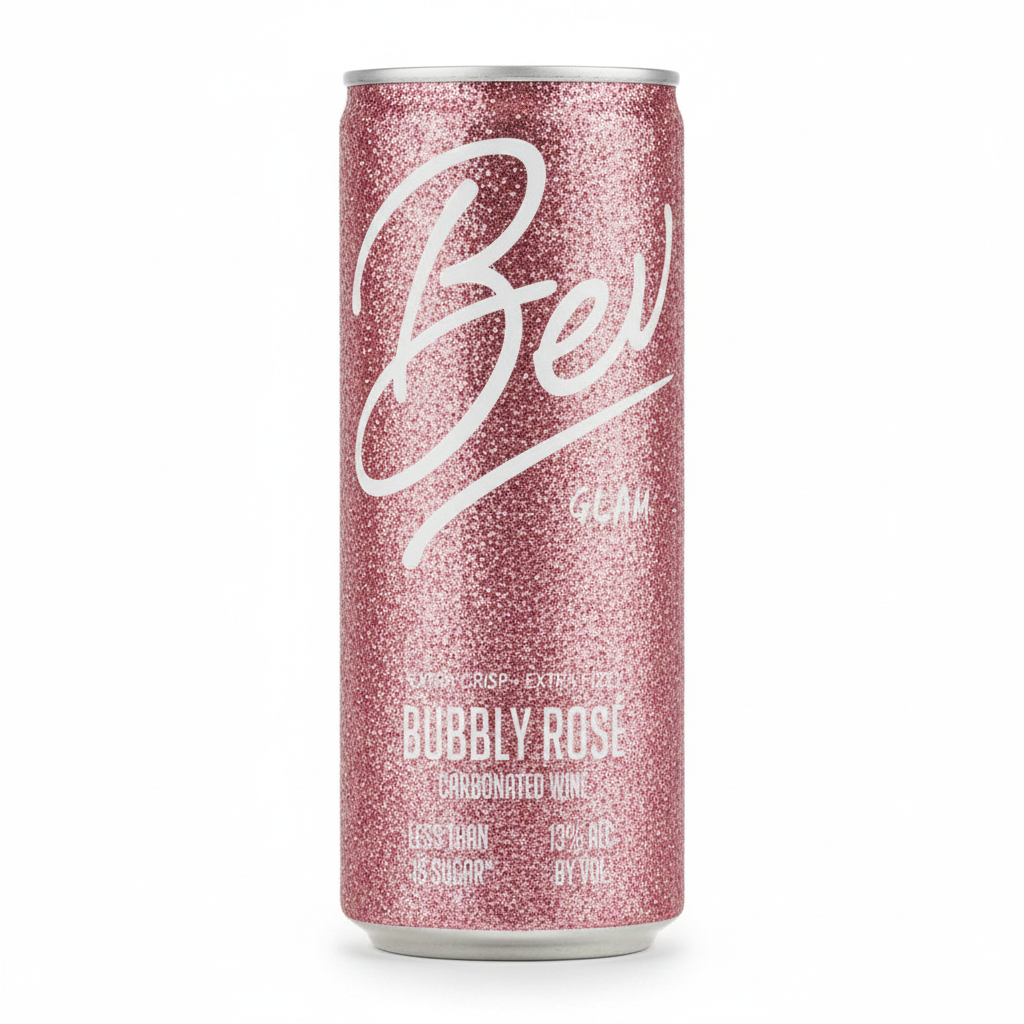 Bev Glam Rose Wine 4pk 4pk 250ml Cans