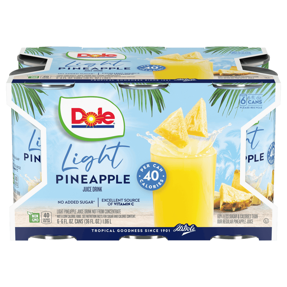 Dole Light Pineapple Juice 8.4 8.4 oz Cans