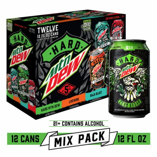 Mt Dew Hard Seltzer 12pk Regular 12pk