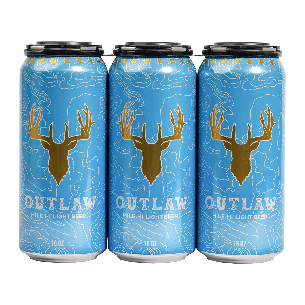 Outlaw Mile Hi Light Beer 6pk