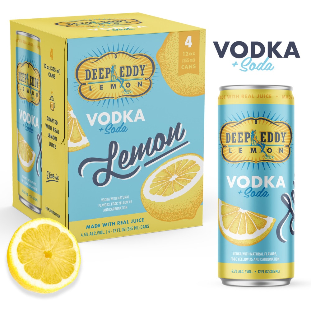 Deep Eddy 4pk Lemon RTD Lemon & Soda RTD 4pk