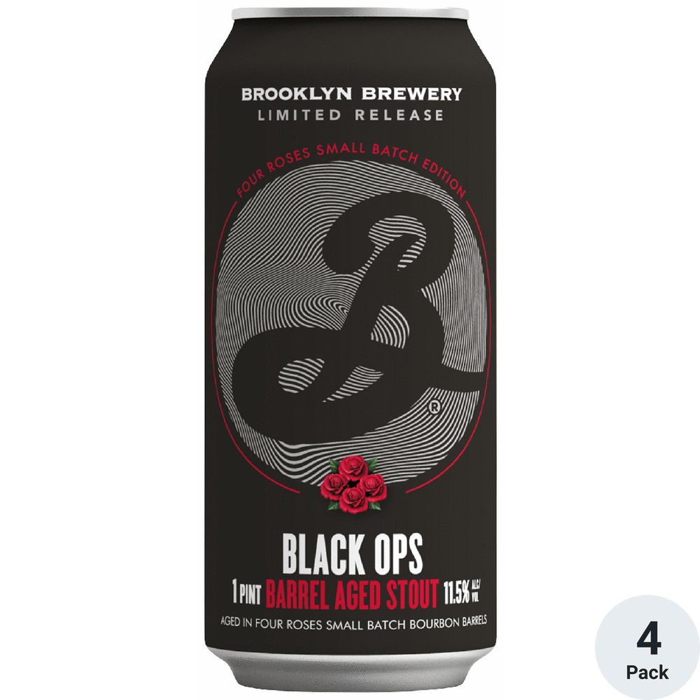 Brooklyn Black OPS 16oz 4pk Brooklyn Black ops Barrel Aged Stout