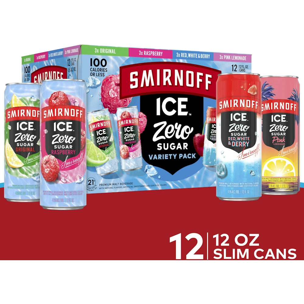 Smirnoff Ice Zero Sugar 12pk Variety Pack 12pk Zero Sugar