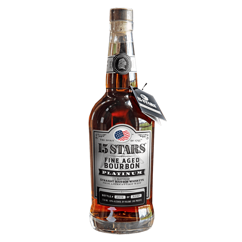 15 Stars Platinum 750ml Straight Bourbon Whiskey