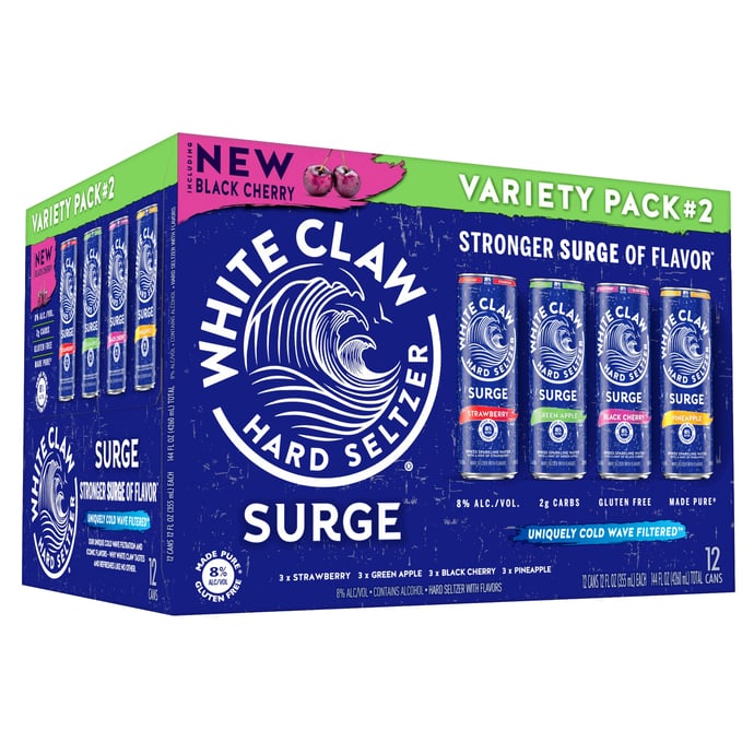 White Claw Surge Variety #2 12pk Hard Seltzer Variety Pack