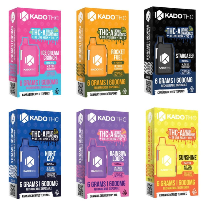 Kado Thc-A 6mg Rocket Fuel Hybrid 6000mg Disposable