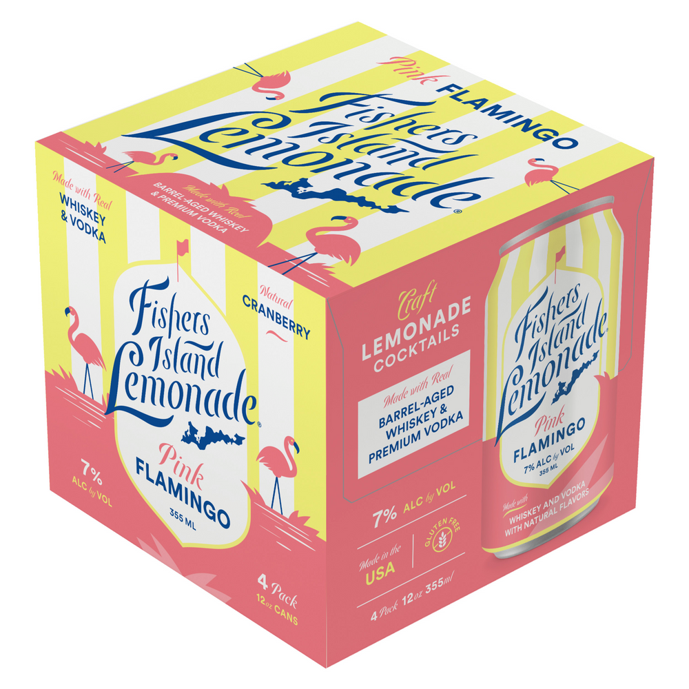 Fishers Island Pink Flamingo Lemonade 4pk
