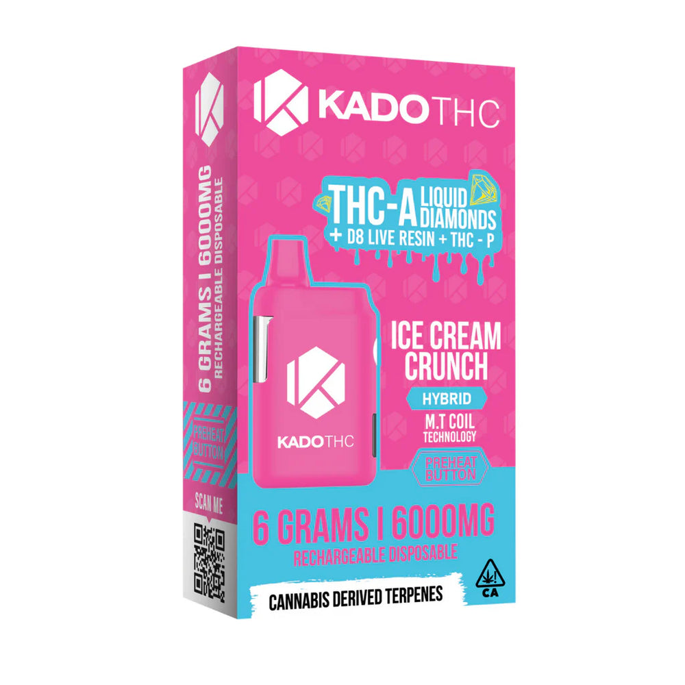 Kado Thc-A 6mg Ice Cream Crnch Hybrid 6000mg Disposable