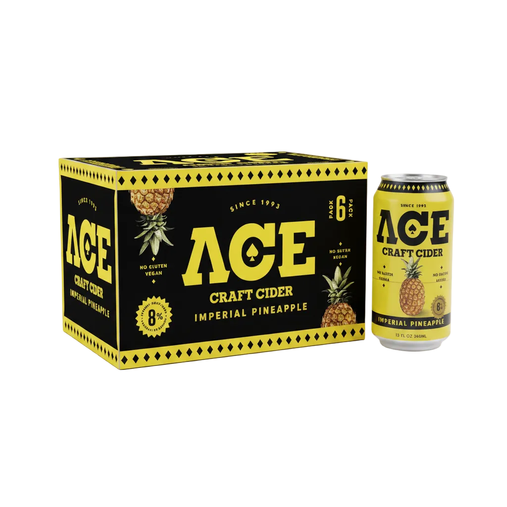 Ace Cider High Imperial Pnpl 6pk Imperial Pineapple
