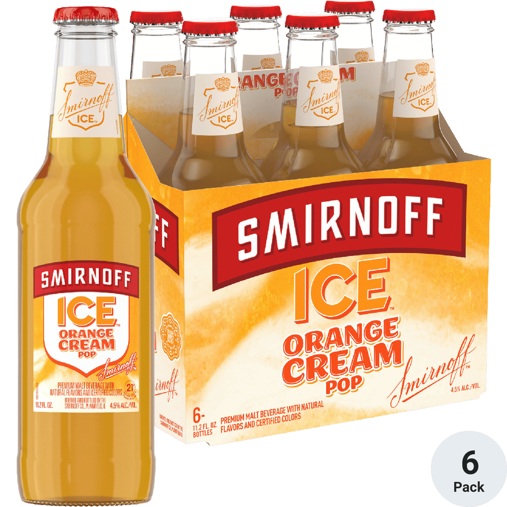 Smirnoff Ice Orange Cream Pop 6pk Bottles