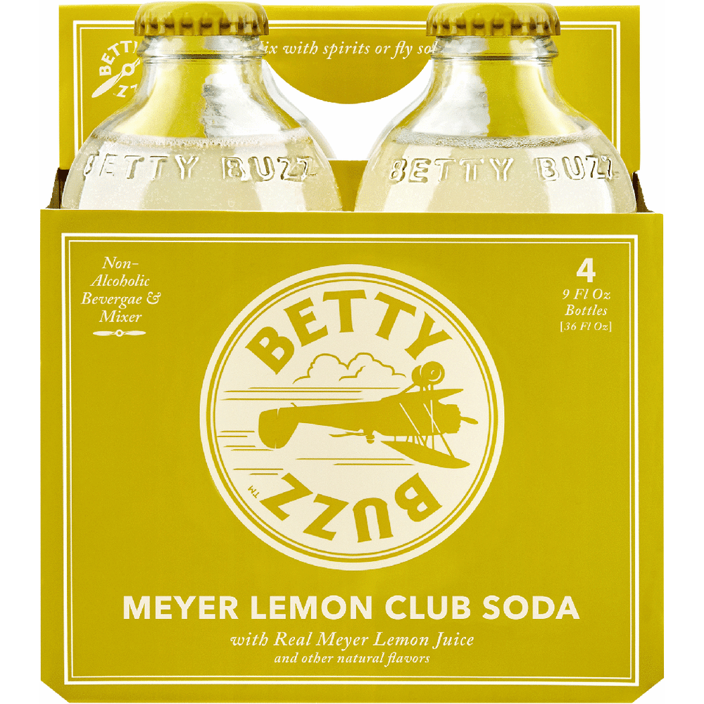 Betty Buzz Meyer Lemon Club Soda bottle