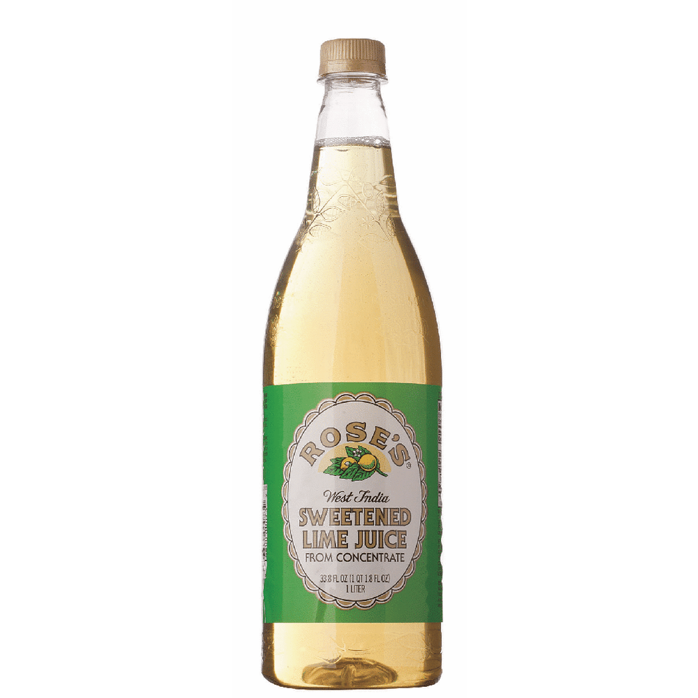 Rose's Sweetened Lime Juice bottle