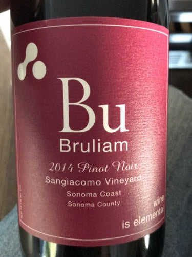 Bruliam Pinot Noir 2017 750ml Sangiacomo Sonoma County