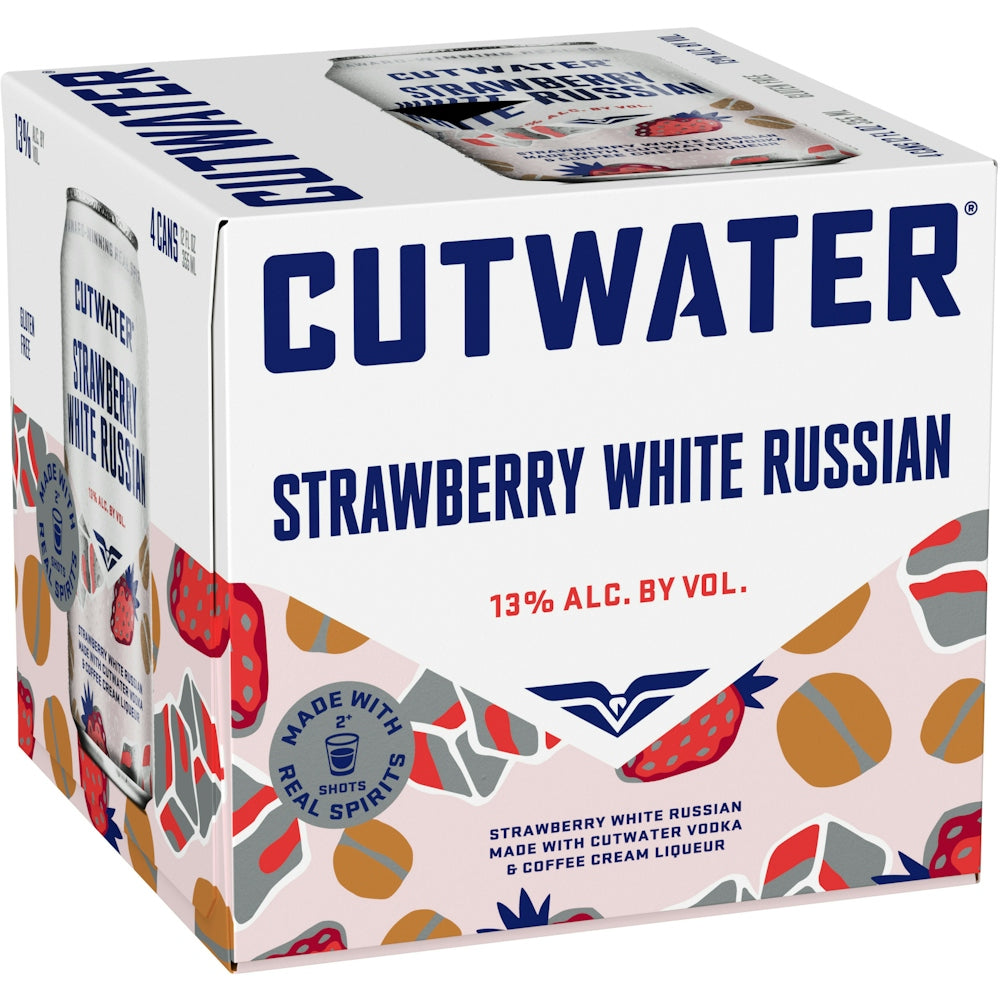 Cutwater Straw White Russian 4pk