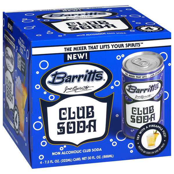 Barritts Club Soda 4pk