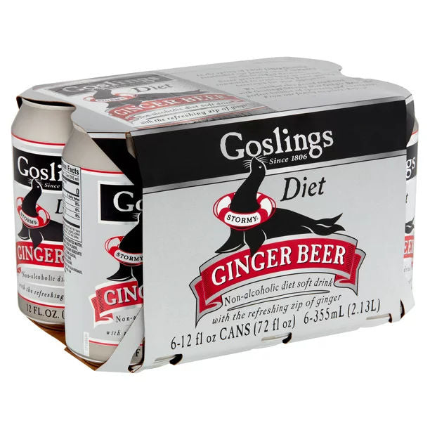 Goslings Diet Ginger Beer 6pk