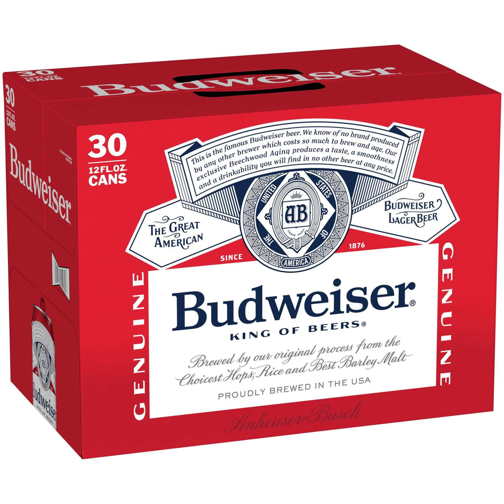 Budweiser 30pk 12oz Cans