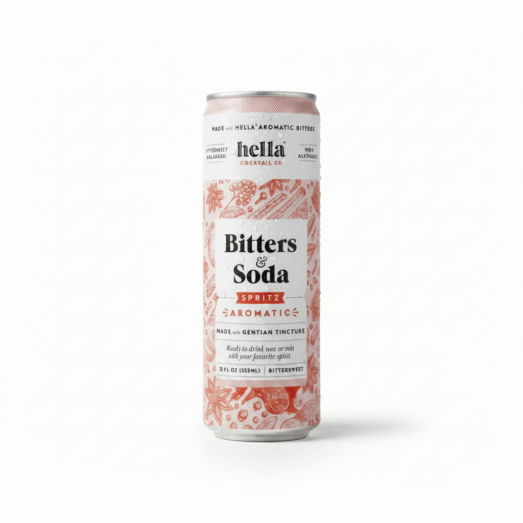 Hella Bitters & Soda Bitterswt 4pk Cans Bittersweet Spritz