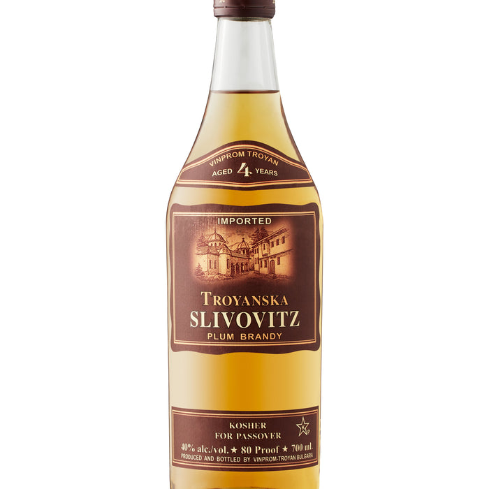 Troyanska Slivovitz 4 Year Old Brandy bottle